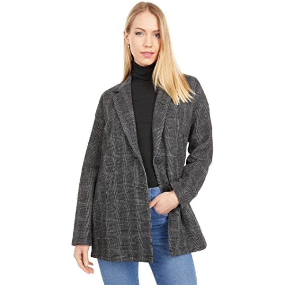 Madewell Glen Plaid Oversized Blazer with Pockets